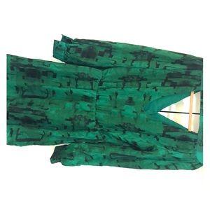 Parker Green Lila Open back dress